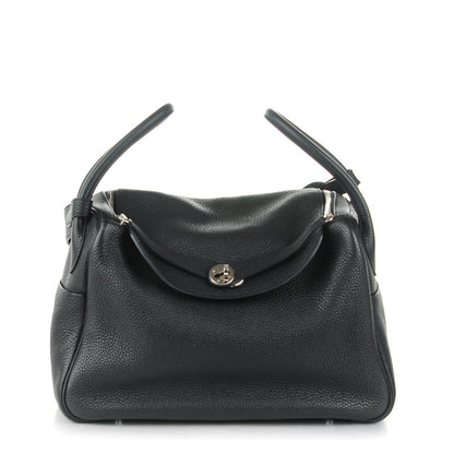 Hermes Taurillon Clemence Lindy 34 Black 1 of 7