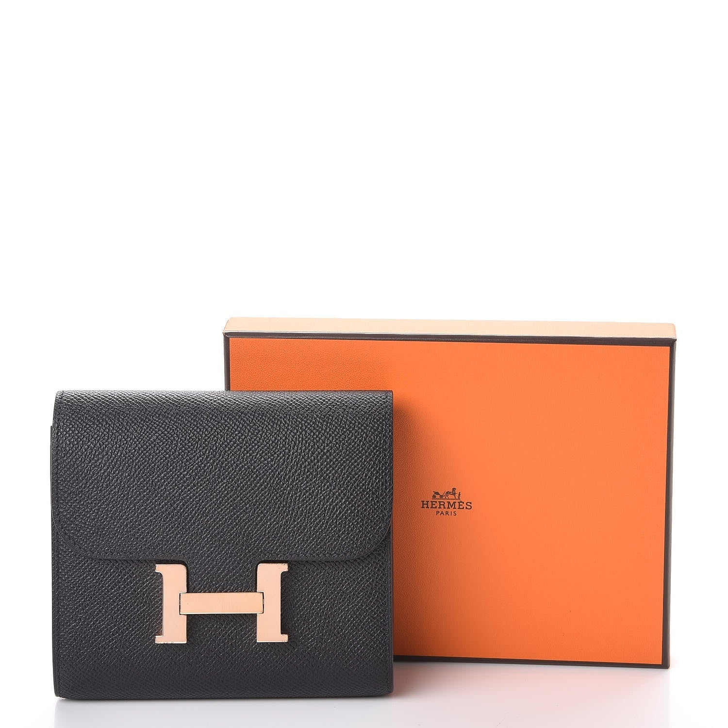 Hermes Epsom Constance Short Wallet Black 8 of 8
