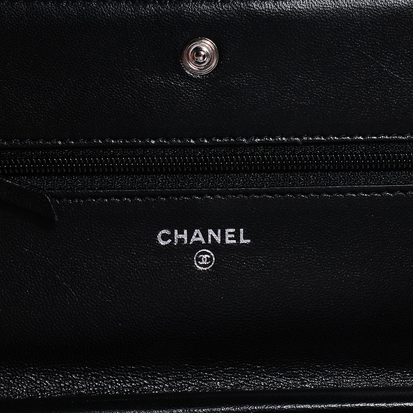 Lambskin Quilted Boy Wallet On Chain WOC Black