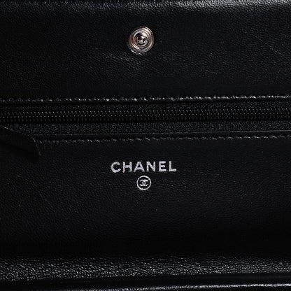 Chanel Lambskin Quilted Boy Wallet On Chain WOC Black 6 of 7