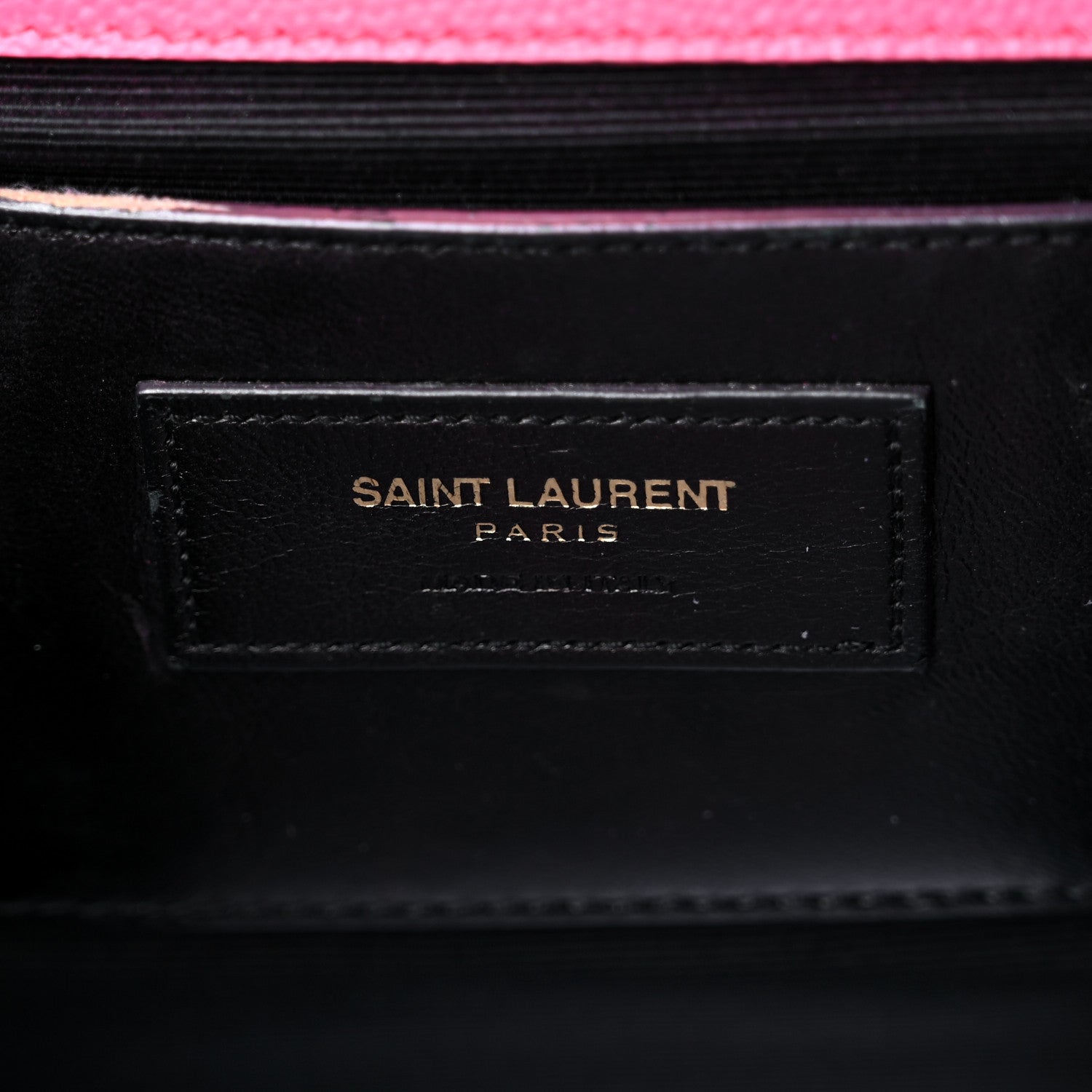 Saint Laurent Grain De Poudre Medium Classic Monogram Kate Satchel Lipstick Fuchsia 7 of 10