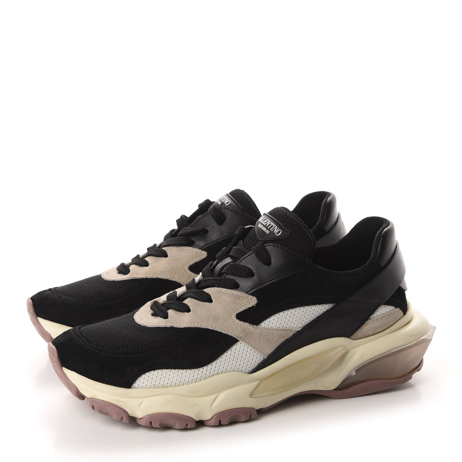 Valentino Garavani Calfskin Sprayed Womens Bounce Sneakers 40 Multicolor 3 of 12