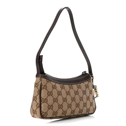 Gucci Monogram Small Pochette Dark Brown 2 of 4