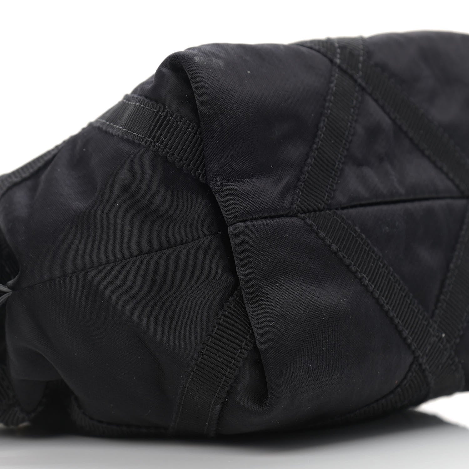 Chanel Nylon Grosgrain Quilted Lifestyle Clutch with Chain Black 8 of 9