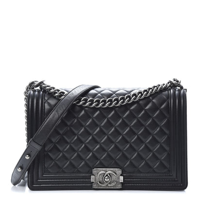Chanel Calfskin Quilted New Medium Boy Flap Black 1 of 16