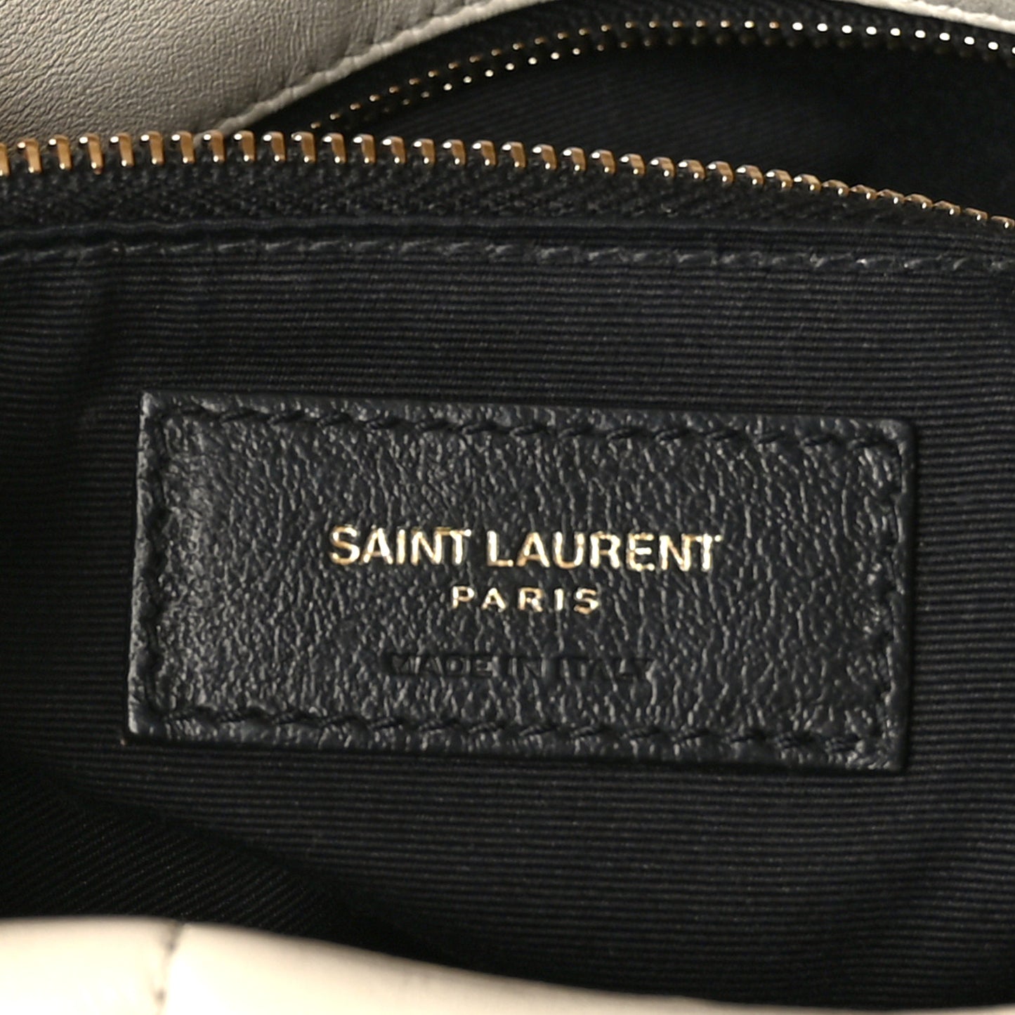 Lambskin Quilted Medium Loulou Puffer Monogram Chain Satchel Crema Soft