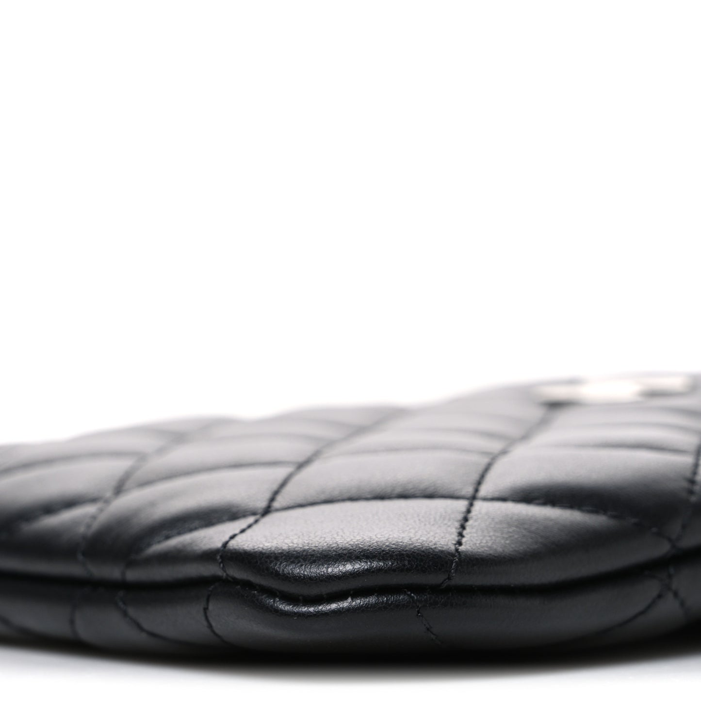 Lambskin Quilted Uniform Crossbody Bag Black
