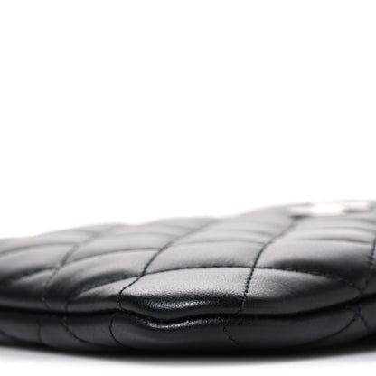 Chanel Lambskin Quilted Uniform Crossbody Bag Black 9 of 9