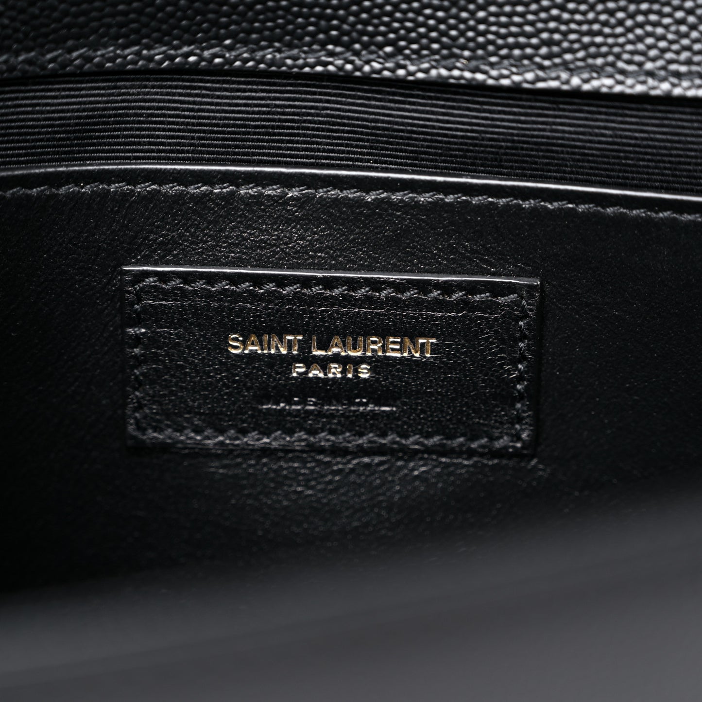 Grain De Poudre Medium Classic Monogram Kate Satchel Black