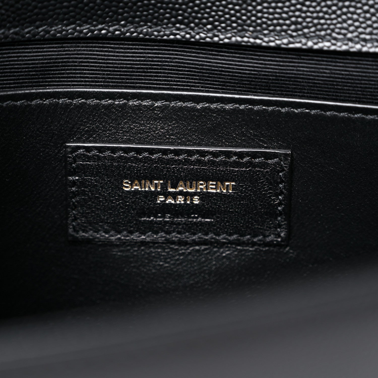 Saint Laurent Grain De Poudre Medium Classic Monogram Kate Satchel Black 7 of 9