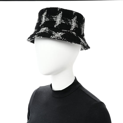 Chanel Tweed Bucket Hat S Black White 2 of 8
