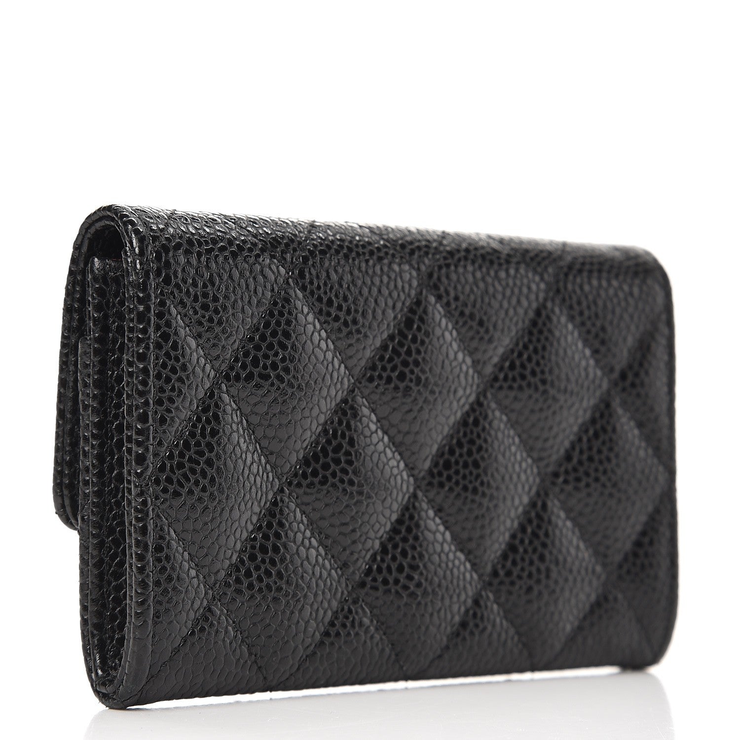 Chanel Caviar Quilted Flap Card Holder Black 3 of 11