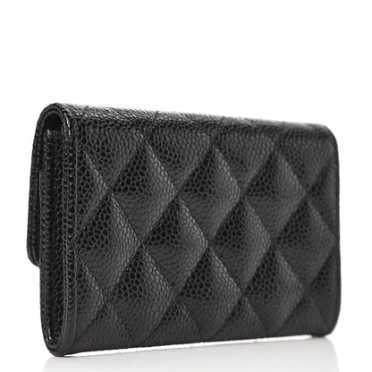 Chanel Caviar Quilted Flap Card Holder Black 3 of 11