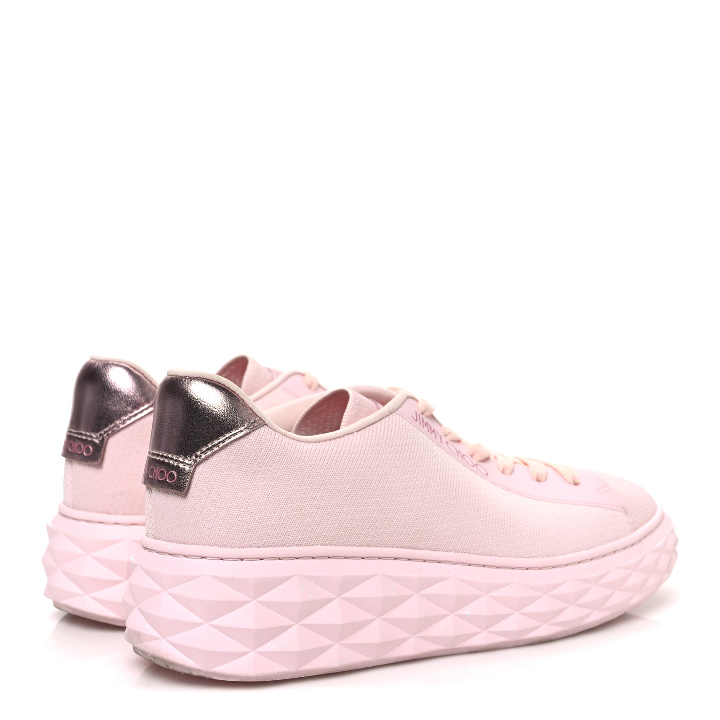 Nappa Diamond Light Platform Sneakers 39.5 Powder Pink