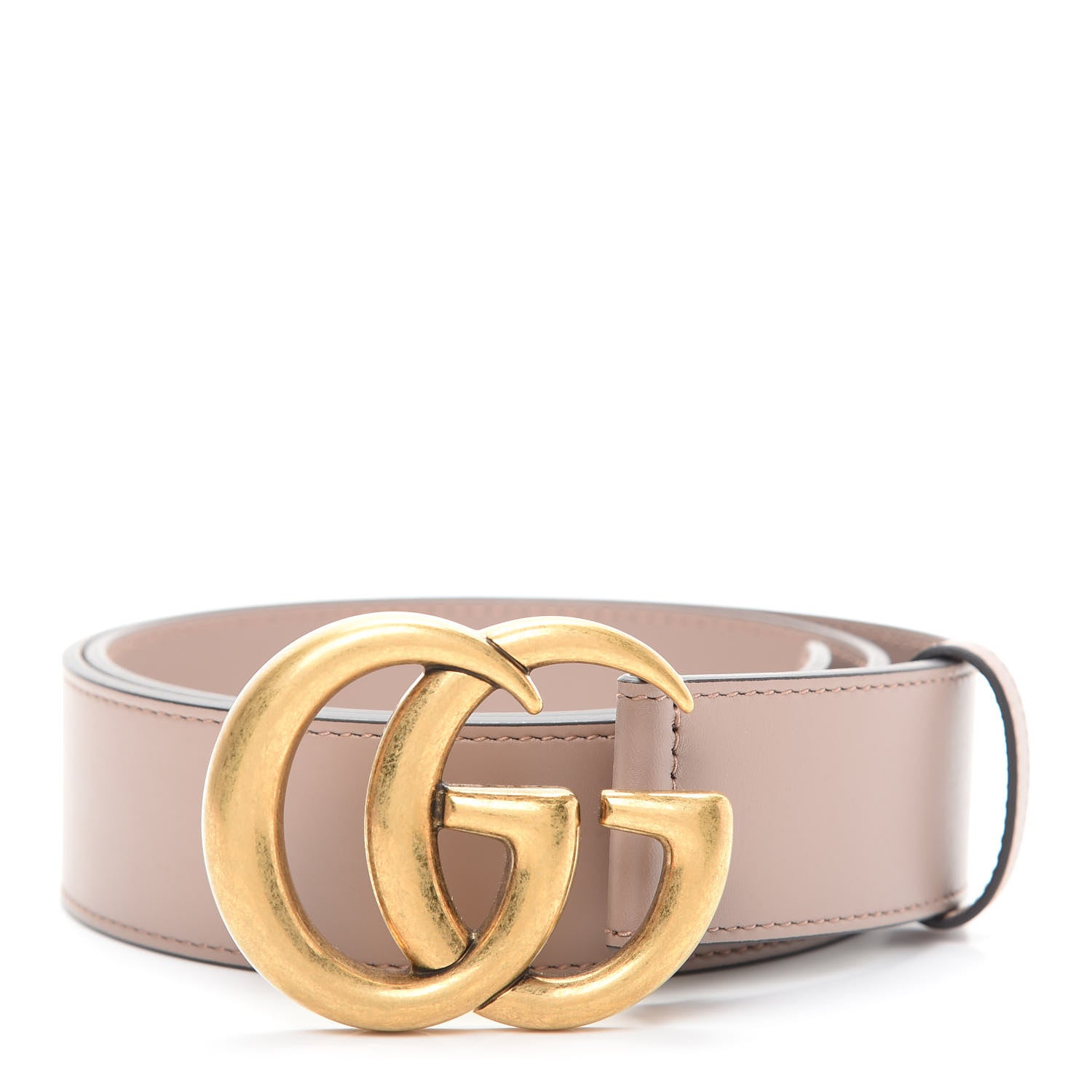 Gucci Calfskin Double G 40mm Belt 80 32 Porcelain Rose 1 of 5