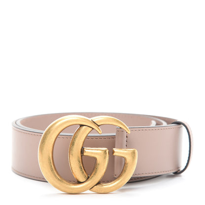 Gucci Calfskin Double G 40mm Belt 80 32 Porcelain Rose 1 of 5