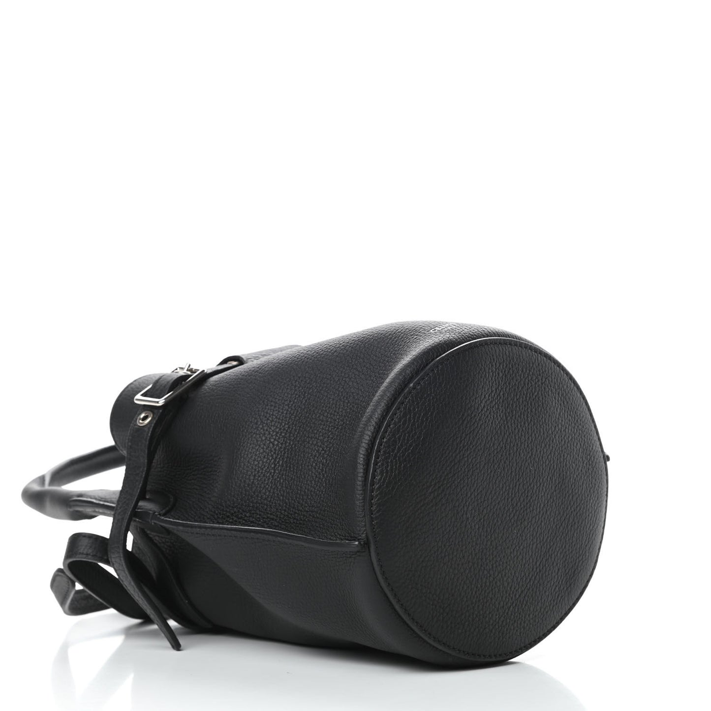 Supple Grained Calfskin Nano Big Bag Bucket Black