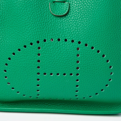 Hermes Taurillon Clemence Evelyne III PM Vert Menthe 11 of 28