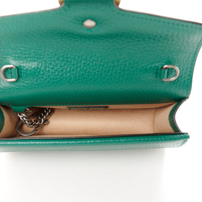 Gucci Dollar Calfskin Crystal Super Mini Dionysus Shoulder Bag Emerald 5 of 10