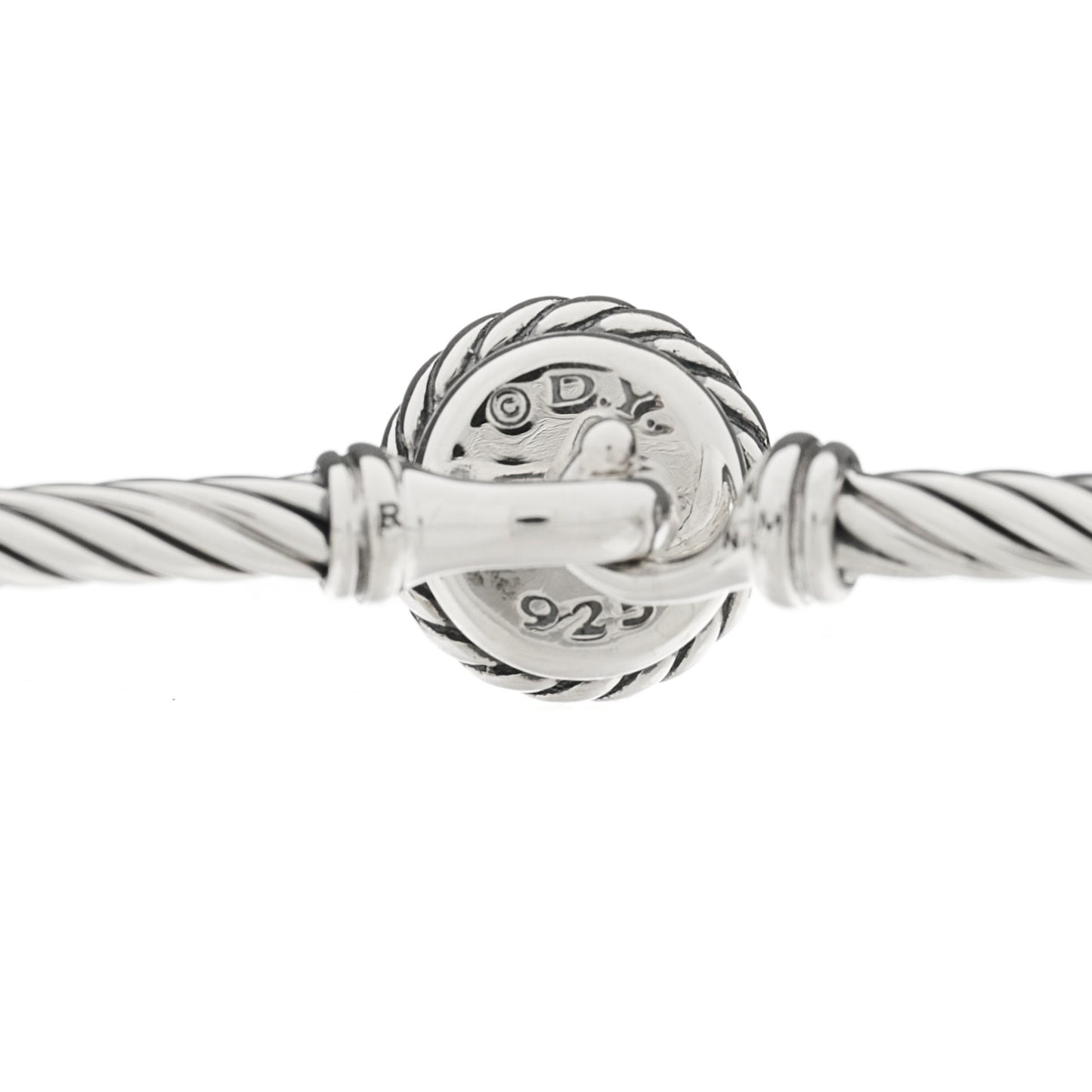 Sterling Silver Pearl 3mm Chatelaine Bracelet