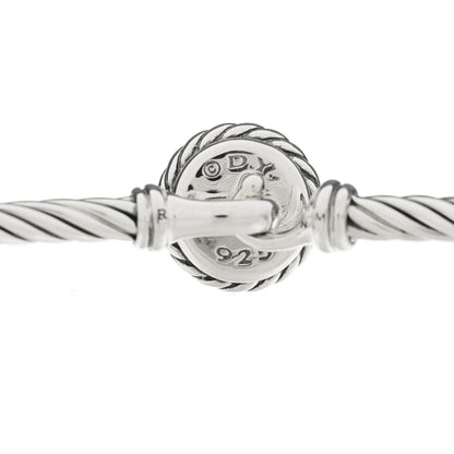 David Yurman Sterling Silver Pearl 3mm Chatelaine Bracelet 3 of 3