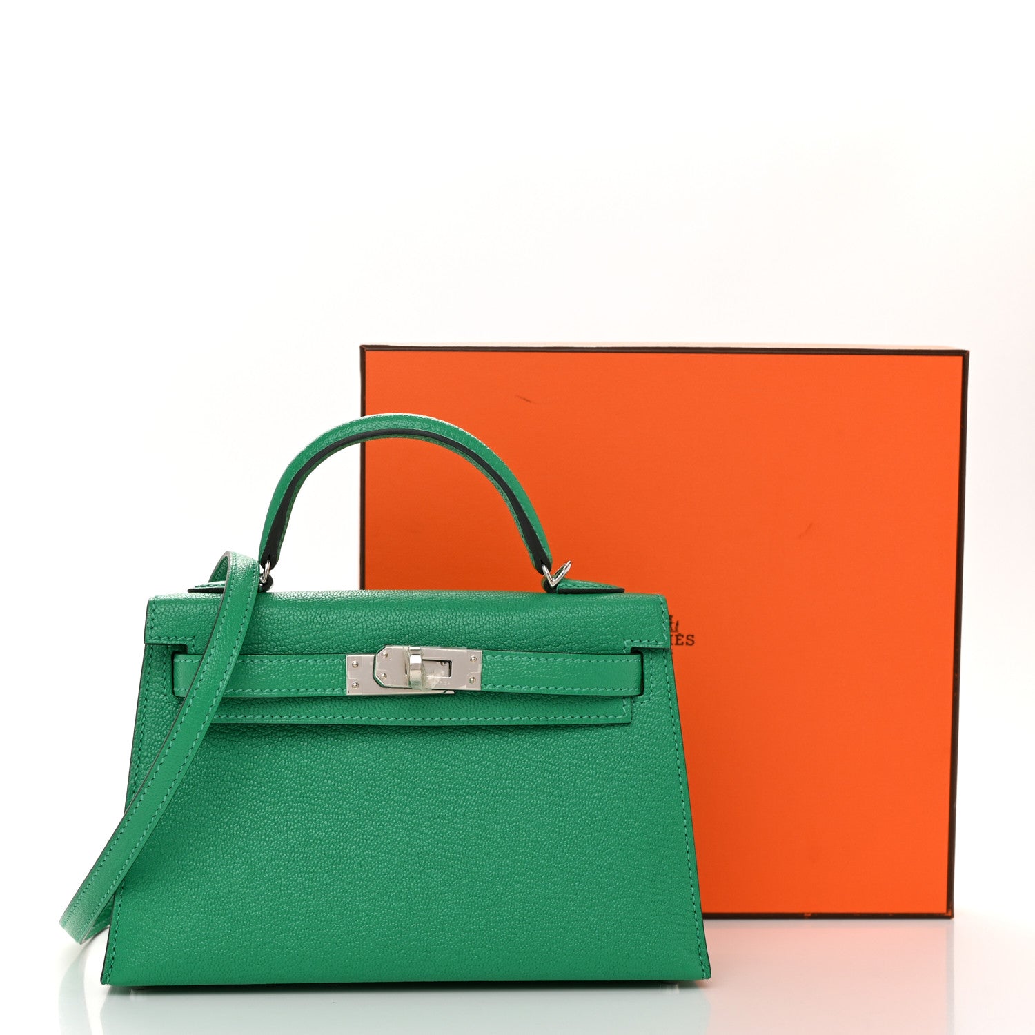 Hermes Chevre Mysore Mini Kelly Sellier 20 Menthe 13 of 13
