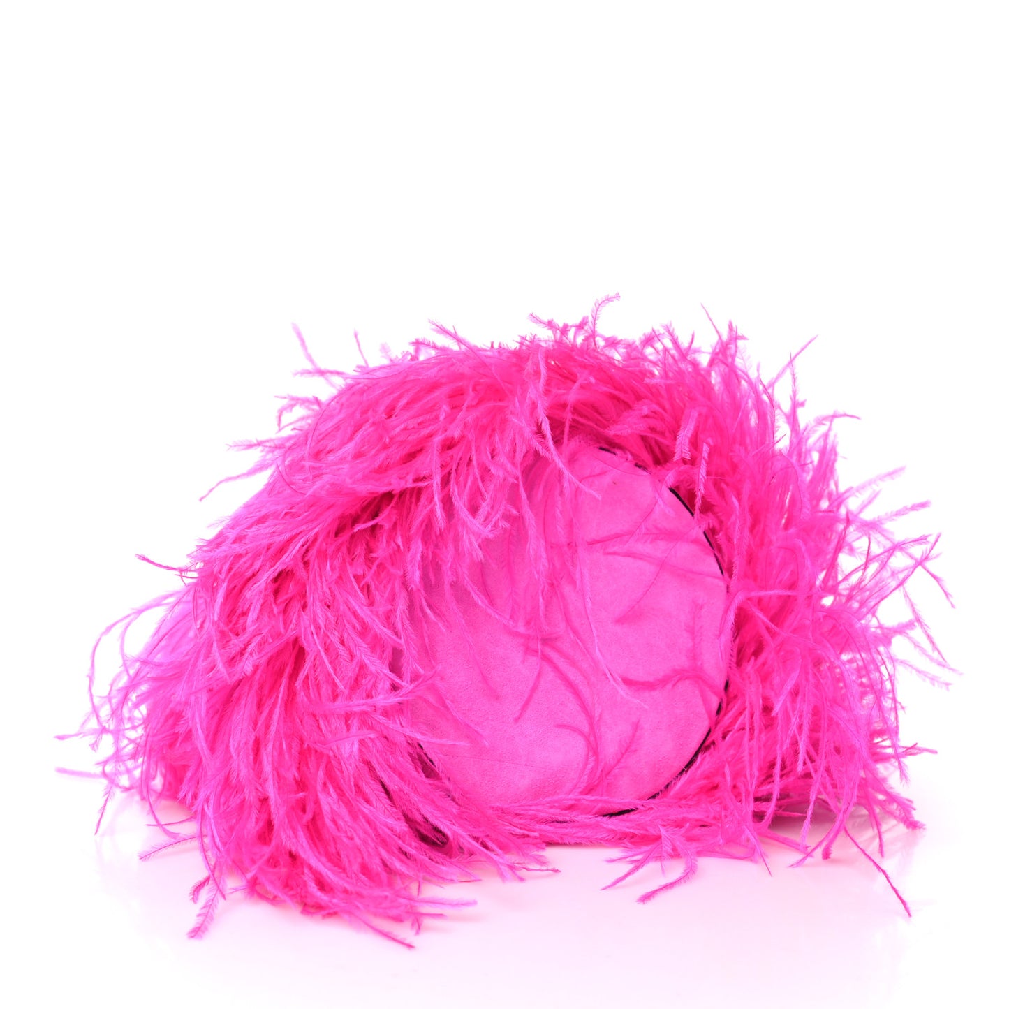 Suede Ostrich Marie Jane Bucket Diva
