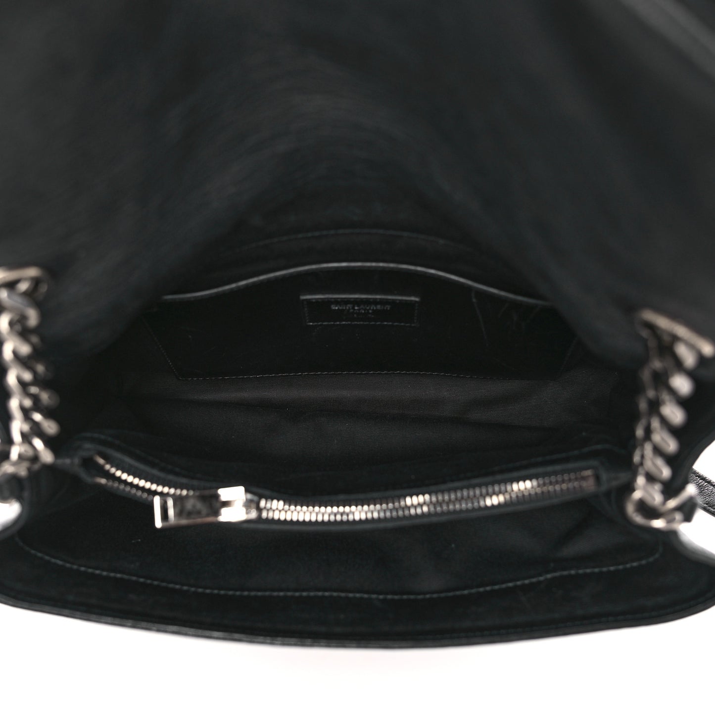 Sheepskin Medium West Hollywood Monogram Fold-Over Bag Black