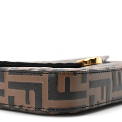 Fendi Vitello Soft F is Fendi Bi-Color FF 1974 Embossed Envelope Wallet On Chain with Pouches Maya Black 11 of 12