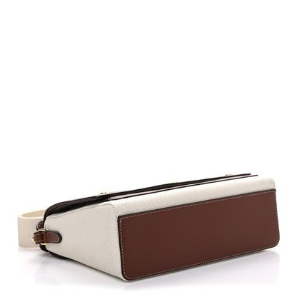Burberry Canvas Horseferry Print Note Crossbody Bag Natural Tan 4 of 10