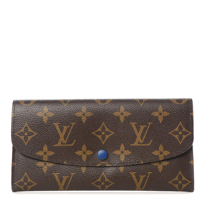 Louis Vuitton Monogram Emilie Wallet Blue 1 of 8