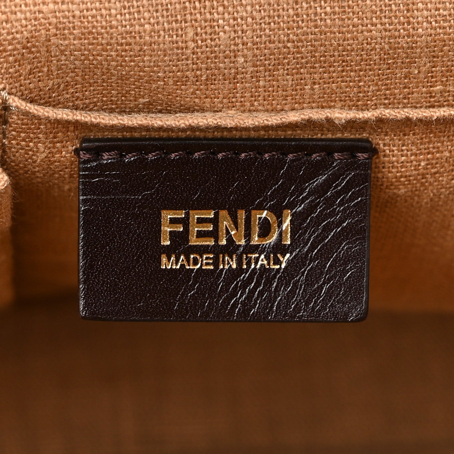 Fendi Canvas Vitello Regular 2Jours Tote Beige 6 of 12
