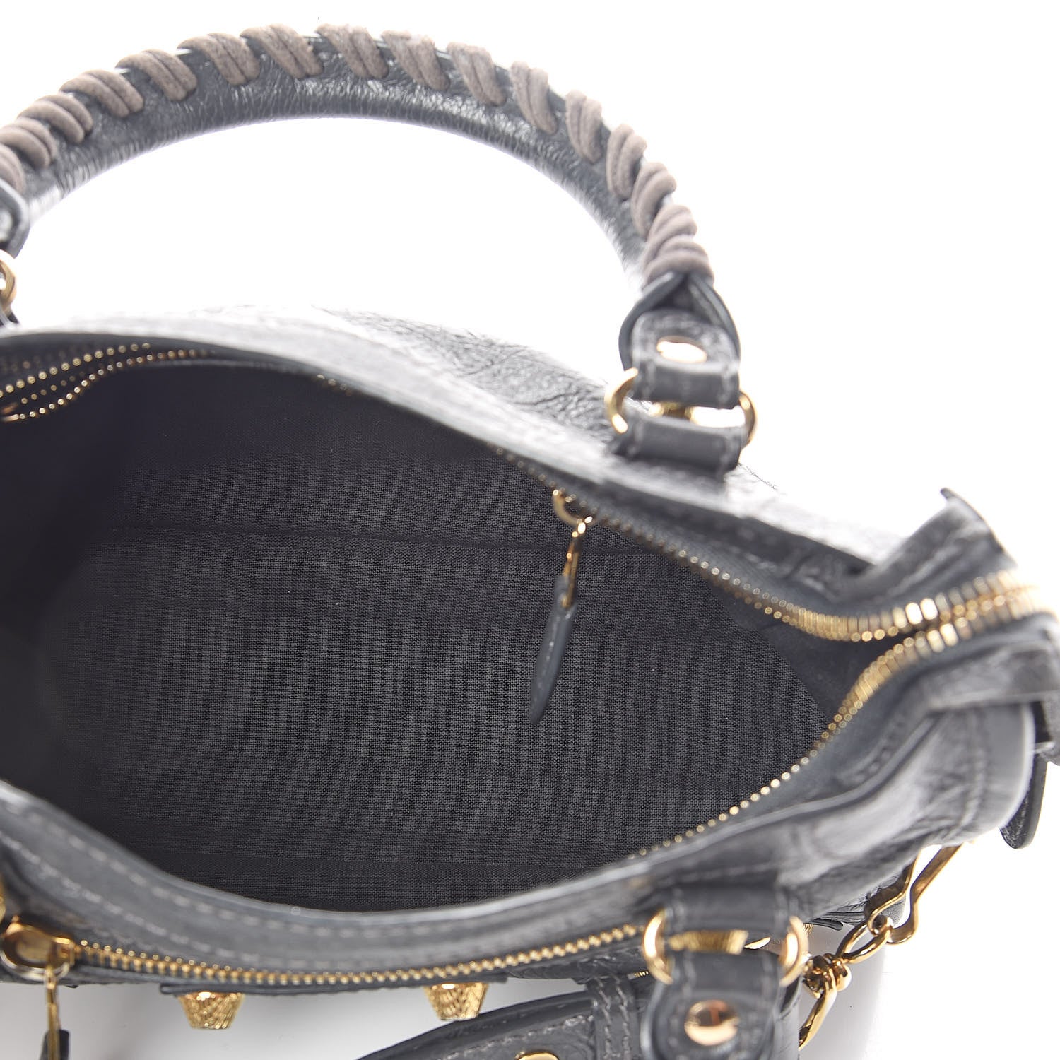 Balenciaga Agneau Giant 12 Gold Hardware Mini City Gris Fossile 5 of 10