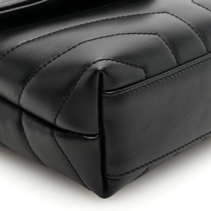 Saint Laurent Calfskin Y Quilted Monogram Toy Loulou Crossbody Bag Black 8 of 10