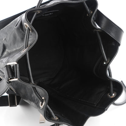 Saint Laurent Calfskin Medium Rider Bucket Bag Black 7 of 7