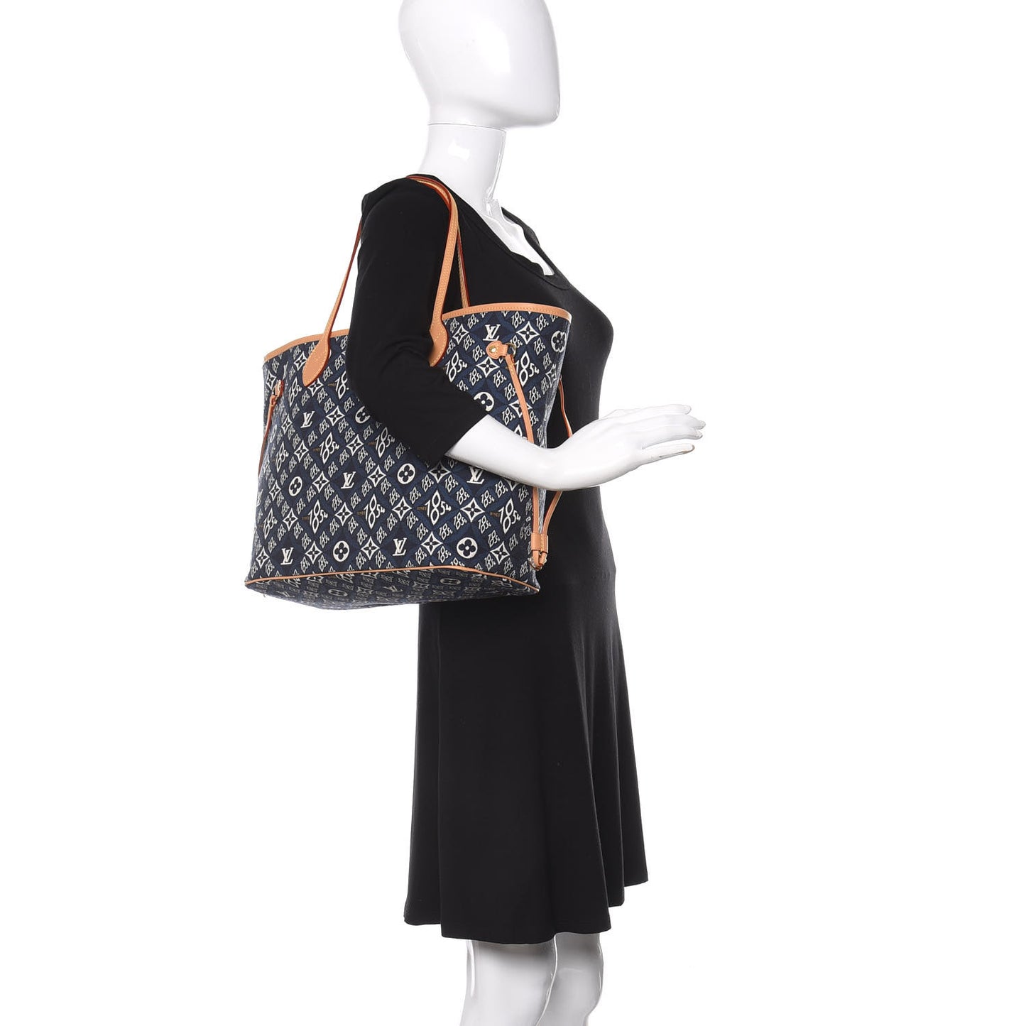 Jacquard Since 1854 Neverfull MM Blue