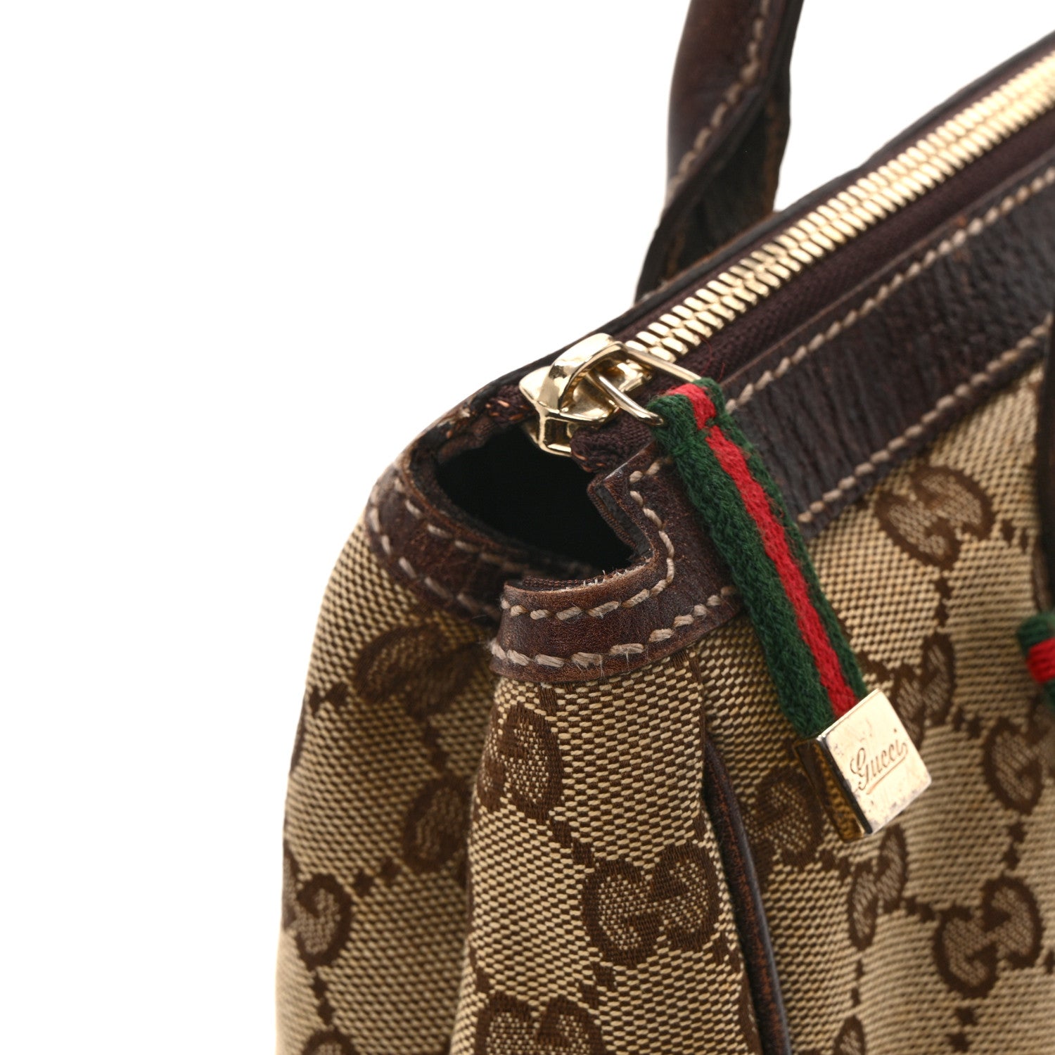 Gucci Monogram Medium Princy Tote Dark Brown 13 of 17