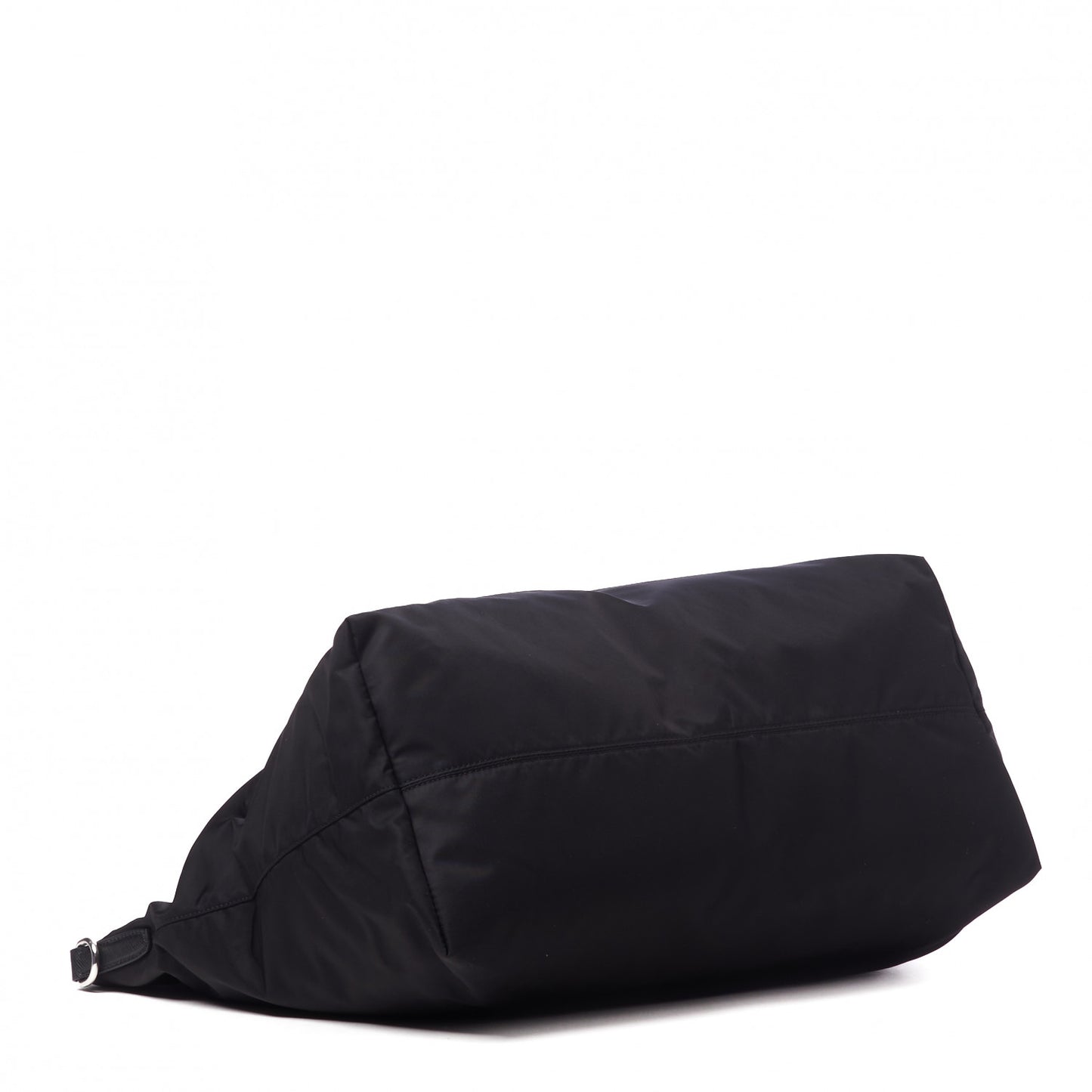 Tessuto Nylon Saffiano Shopping Tote Black