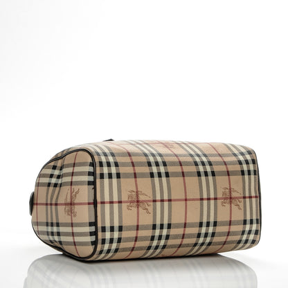 Burberry Haymarket Check Small Chester Bowling Bag Chocolate 4 of 8
