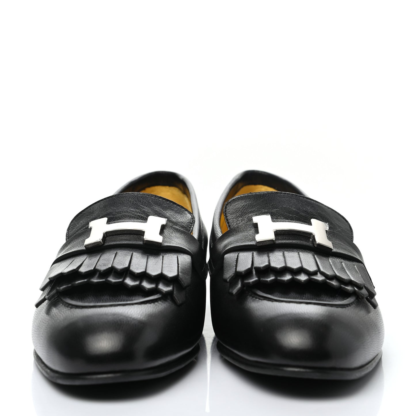 Goatskin Womens Royal Loafers 38 Black