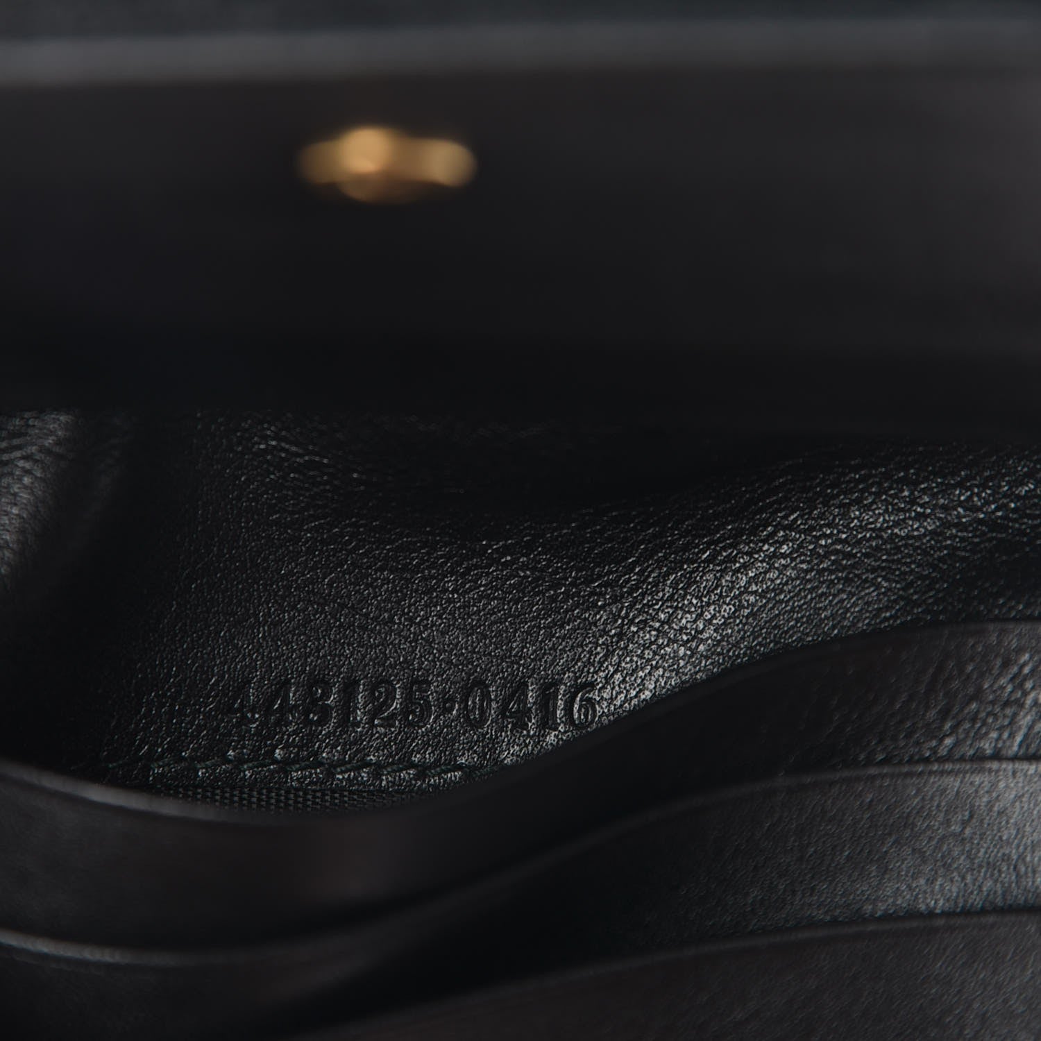 Gucci Calfskin Matelasse GG Marmont Card Case Black 7 of 8