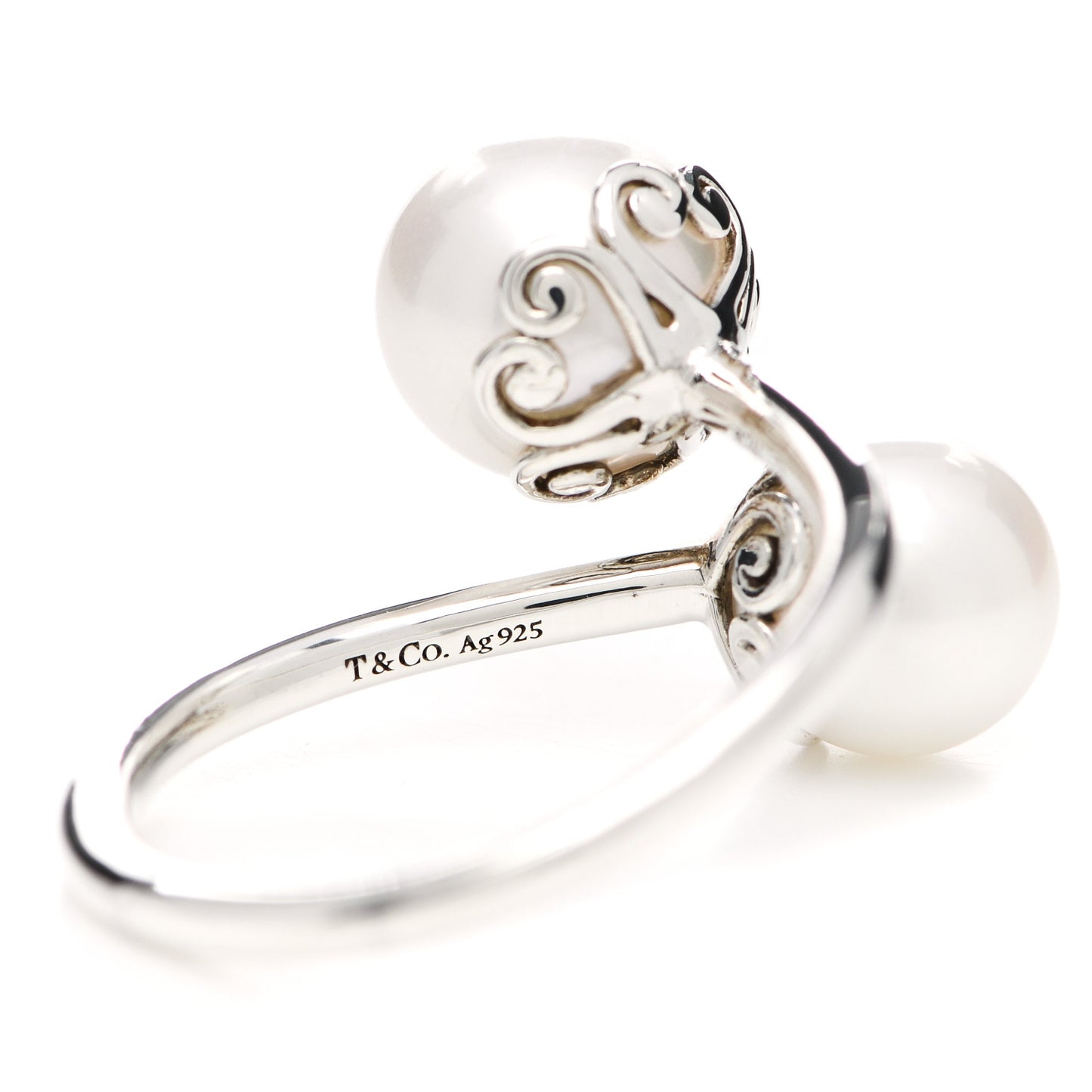 Sterling Silver Freshwater Pearl Paloma's Venezia Goldoni Heart Ring 57 8