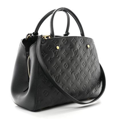 Louis Vuitton Empreinte Montaigne MM Black 3 of 9
