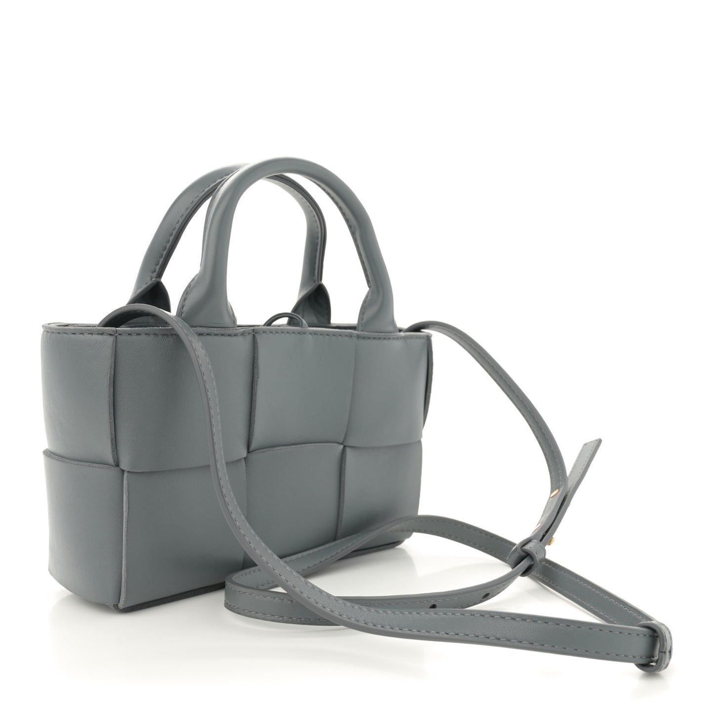 Nappa Maxi Intrecciato Mini Arco Tote Thunder