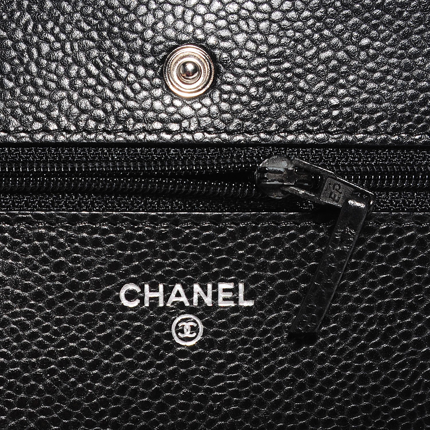 Chanel Caviar Quilted Wallet On Chain WOC Black 6 of 10