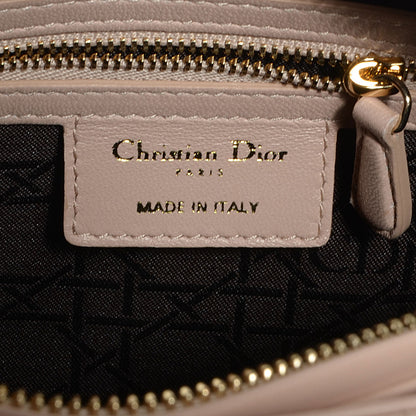 Christian Dior Lambskin Cannage Medium Lady Dior Beige 7 of 9