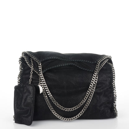 Stella McCartney Shaggy Deer Big Falabella Tote Black 3 of 8