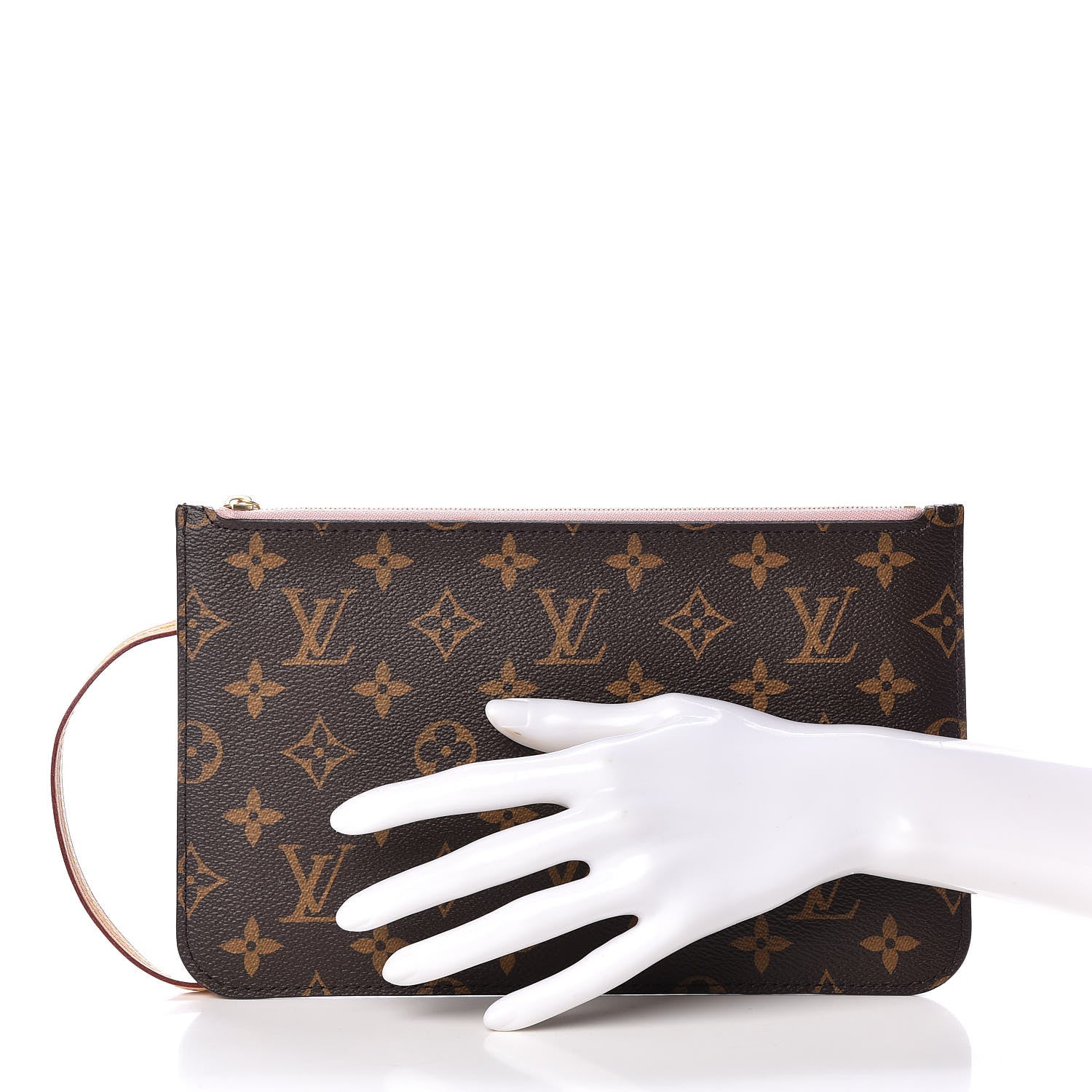Louis Vuitton Monogram Neverfull MM GM Pochette Rose Ballerine 3 of 16