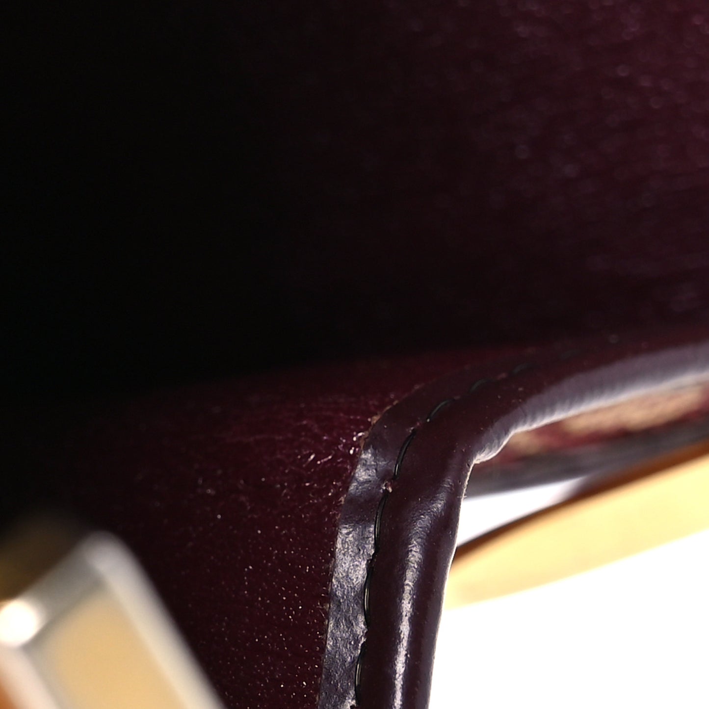 Monogram Coin Purse  Burgundy