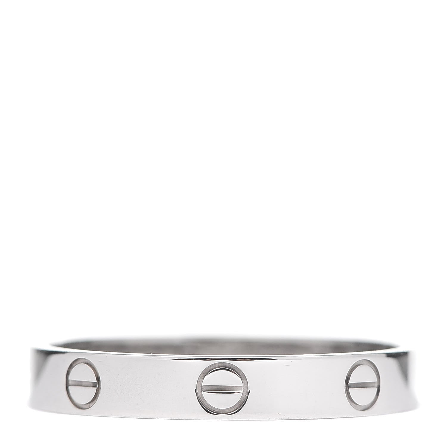 Cartier 18K White Gold 3.5mm LOVE Wedding Band Ring 63 10.25 1 of 4